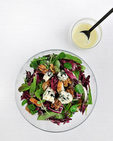 Chicken Salad with Walnuts and Roquefort Dressing - recipe by Grace Parisi