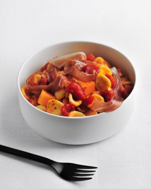 Orecchiette with Proscuitto and Melon - recipe by Grace Parisi