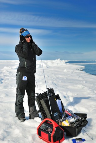 Hydrophone at Nunavut Arctic Canada