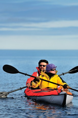 Kayaking at Nunavut Arctic Canada