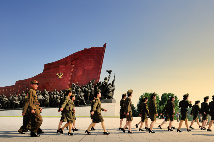 at Mansudae Grand Monument statue, North Korea