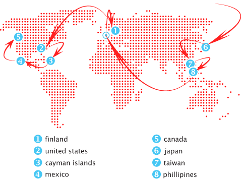 map around the world 